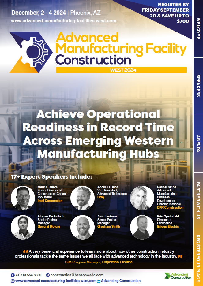 Advanced Manufacturing Facility Construction West Full Event Guide Cover